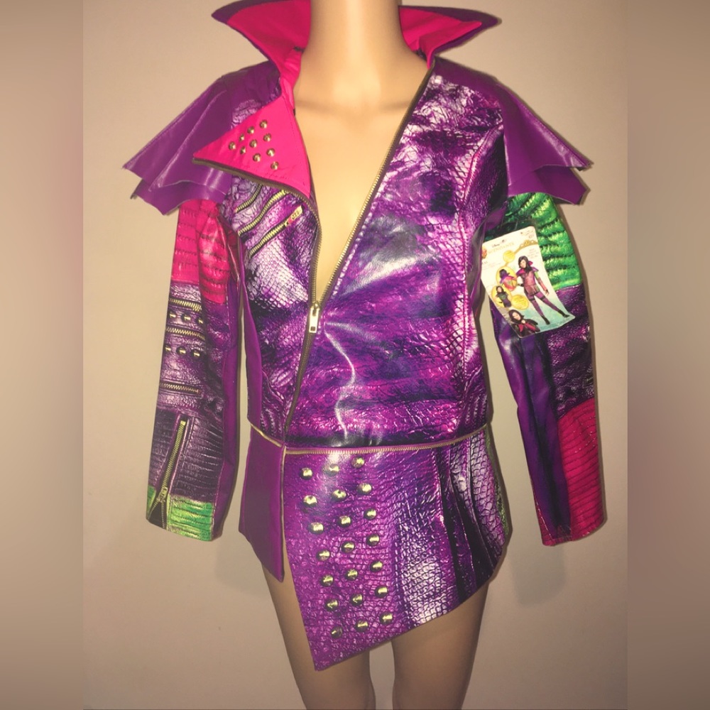 Disney Descendants MAL Prestige Jacket Girls Size XL 12-14 Halloween Costume